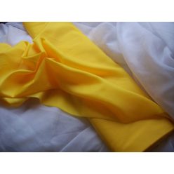 sárga selyem dekoranyag 150 cm széles (méterre) 