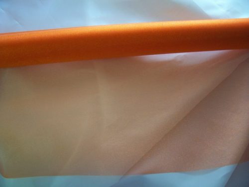 sötétnarancs 47 cm * 10 m organza 