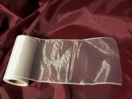 fehér 11 cm * 10 m organza