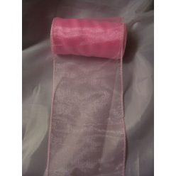 rózsaszín 15 cm * 10 m organza
