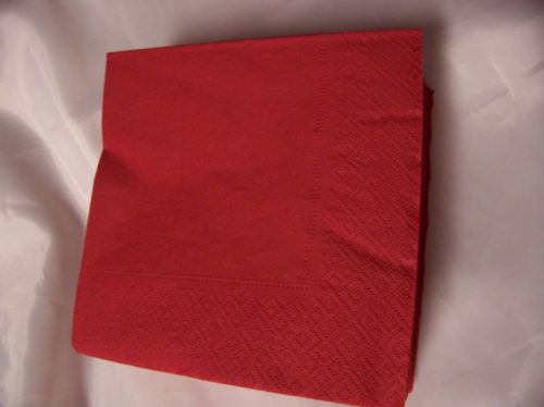 33*33 szalvéta (50 db/cs) piros