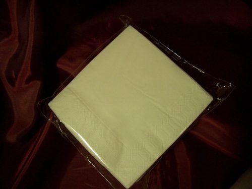 desszert szalvéta (50 db/cs) fehér, 2 rétegű