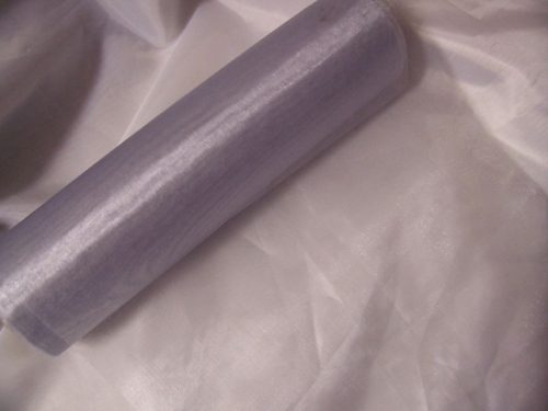 ezüst 23.5 cm * 10 m organza 