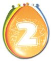 Boldog 2. születésnapot ! lufi (5 db) Boldog 2. születésnapot ! lufi (5 db)