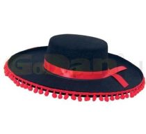 sombrero (mexikói) fekete-piros