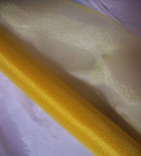 napsárga 23,5 cm * 10 m organza