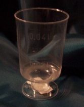 műanyag snapszos pohár (talpas)-20 db
