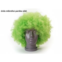 Óriás neon zöld mikrofon paróka