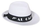 Al Capone textil kalap fehér (gengszter kalap)