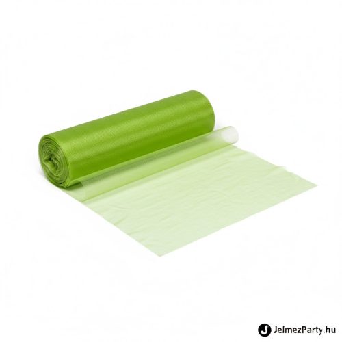 Olívazöld organza dekorációs anyag (47 cm x 10 m) – Mediterrán stílusú dekorációs tekercs