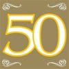 arany szalvéta 33*33 (20 db) 50 év arany szalvéta 33*33 (20 db) 50 év