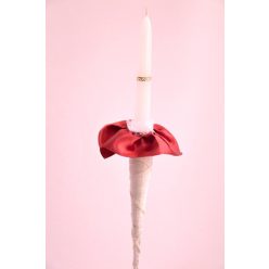 bordó keringógyertya (ifjú párnak)