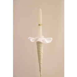 keringőgyertya (ifjú párnak) fehér 