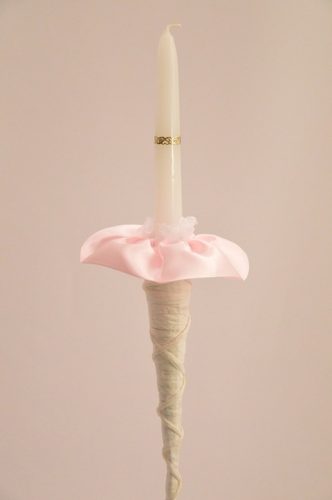 keringőgyertya (ifjú párnak) rózsaszín