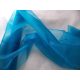 türkizkék 47 cm * 10 m organza 