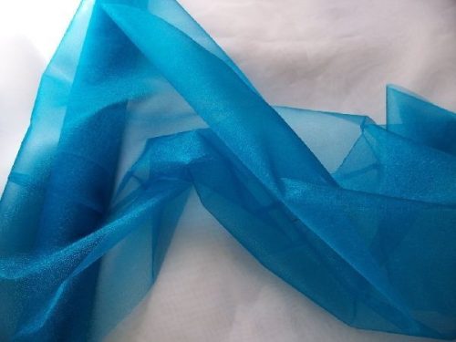 türkizkék organza (23,5 cm * 10 m)