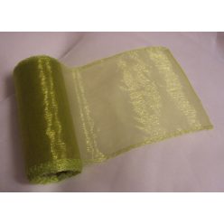 mohazöld 11 cm * 10 yard organza