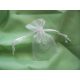 7,5*10 cm fehér organza tasak (10 db) 