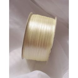 0,3 cm szatén szalag krém (45m)- 076