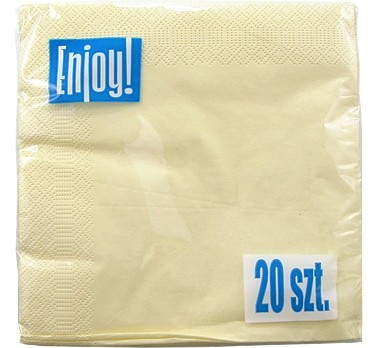 33*33 szalvéta, 3 rétegű (20 db/cs) krém