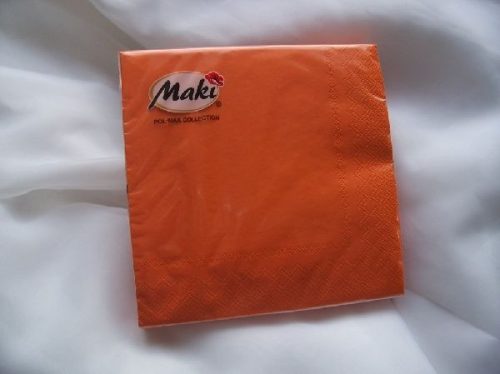 33*33 szalvéta, 3 rétegű (20 db/cs) narancs 