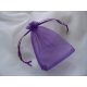 9*11 cm organza tasak sötétlila (10 db)
