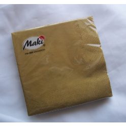 33*33 szalvéta, 3 rétegű (20 db/cs) arany