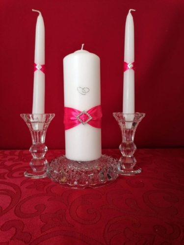 Pink szettből - 3 részes gyertyaszett 