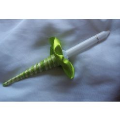 élénkzöld keringőgyertya (ifjú párnak)