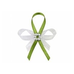 kitűző mohazöld gyöngyös (8 cm)