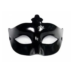 egyszínű álarc, fekete  