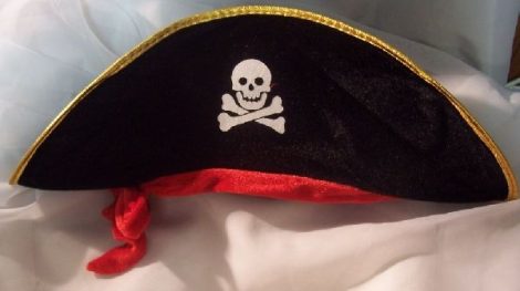 Kalóz kapitány kalap GYEREK MÉRET(plüss)