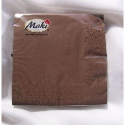 33*33 szalvéta, 3 rétegű (20 db/cs) barna