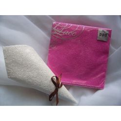 pink dombornyomott  szalvéta 33x33 (15 db)