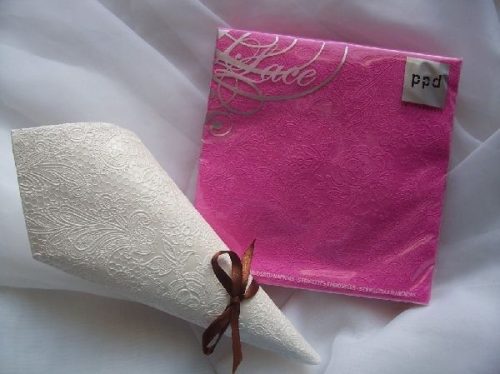 pink dombornyomott  szalvéta 33x33 (15 db)