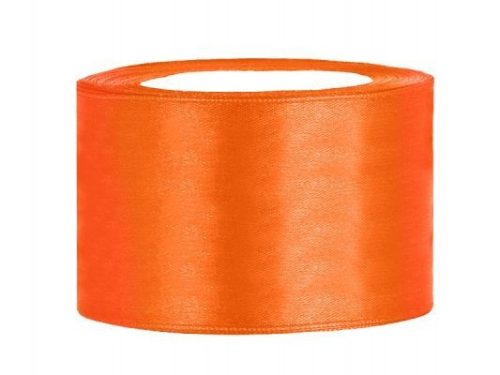 3,8 cm-s szatén szalag (25 m) narancs