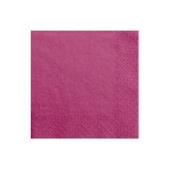 33*33 szalvéta, 3 rétegű (20 db/cs) pink-006