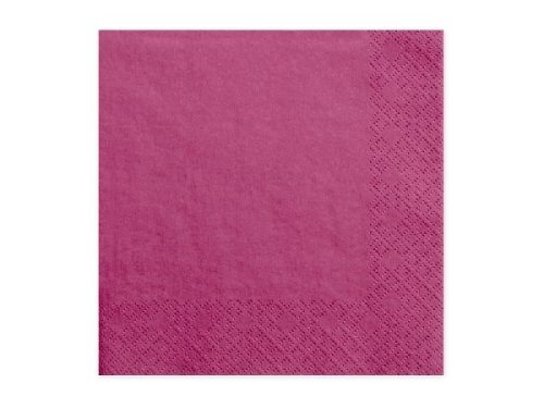 33*33 szalvéta, 3 rétegű (20 db/cs) pink-006