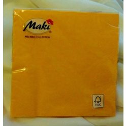 33*33 szalvéta, 3 rétegű (20 db/cs) pasztel sárga