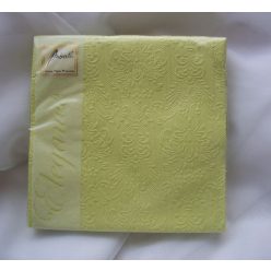 világoszöld dombornyomott szalvéta 33x33 (15 db) 