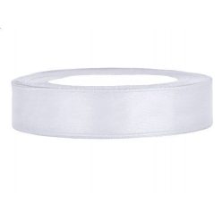 1,2 cm-s szatén szalag (25 m) fehér