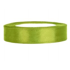1,2 cm-s szatén szalag (25 m) fűzöld (102J)