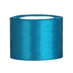 5 cm-s szatén szalag (25 m) türkizkék 