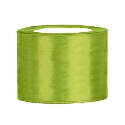 5 cm-s szatén szalag (25 m) fűzöld (102J) 