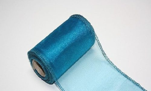 türkiz 11 cm * 10 m organza 