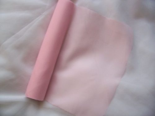 Selyem dekoranyag asztali futó rózsaszín (25 cm * 10 m)