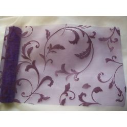 inda mintás s.lila organza (24 cm * 5 m)
