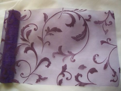 inda mintás s.lila organza (24 cm * 5 m)