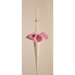 mályva keringőgyertya (ifjú párnak)