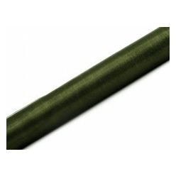 organza (36 cm * 9 m), sötétzöld 